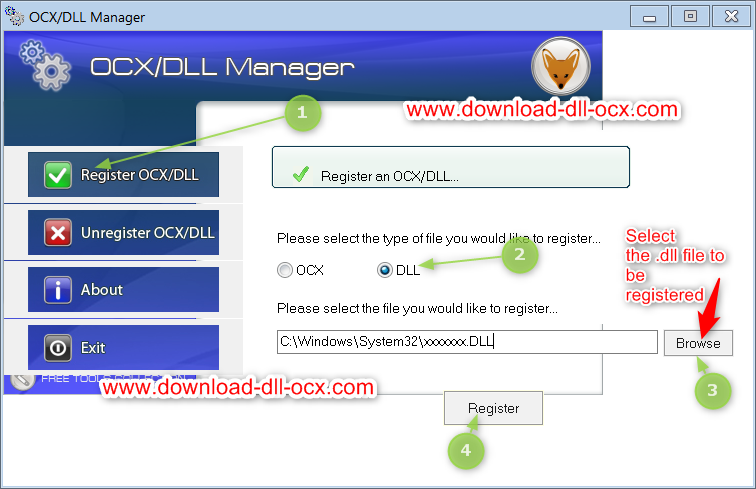 install ocx file windows 10
